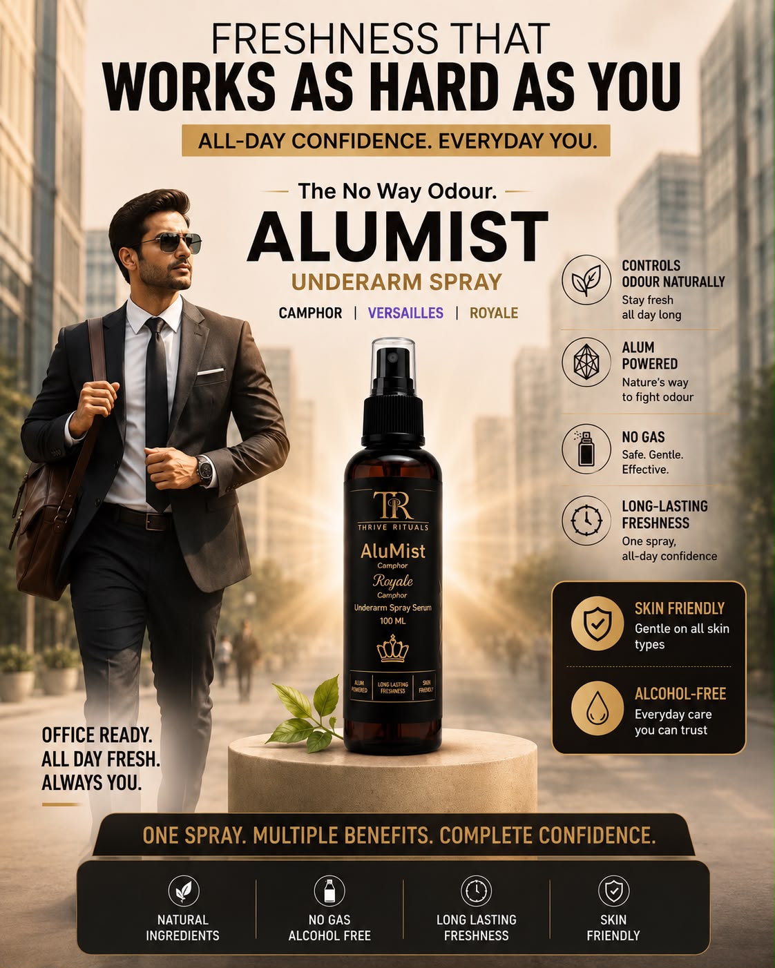 AluMist Royale Natural Underarm Spray 100ml Men & Women