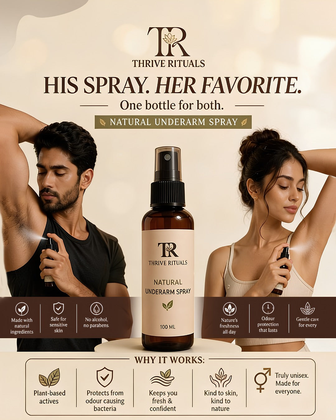 AluMist Natural Underarm spray Camphor 100 ml Men & women