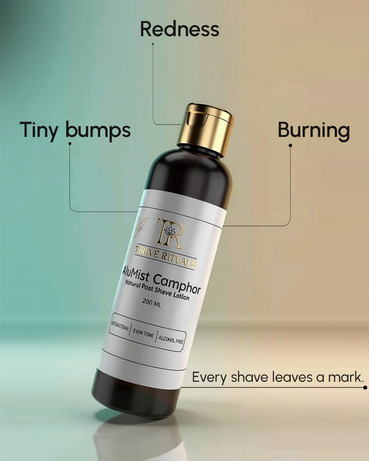 AluMist Natural Post Shave Lotion - Camphor (100 ml) for MEN & WOMEN